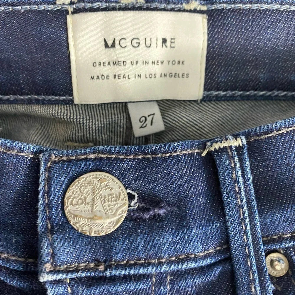 MCGUIRE 15A Newton Skinny Jeans‎ in Dark Wash Blue Size US 27 - Picture 9 of 12